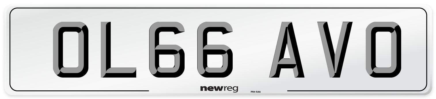 OL66 AVO Number Plate from New Reg